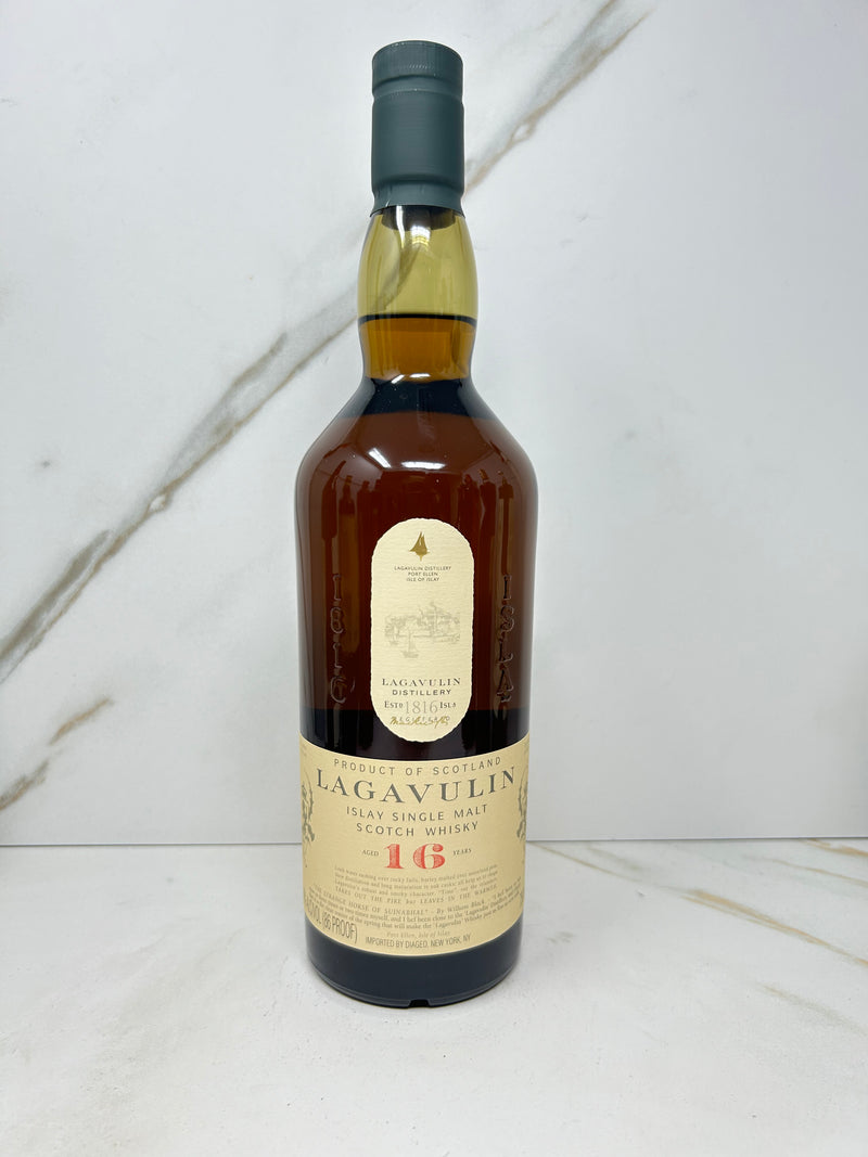 Lagavulin, 16 Year Single Malt Scotch, Scotland, 750mL