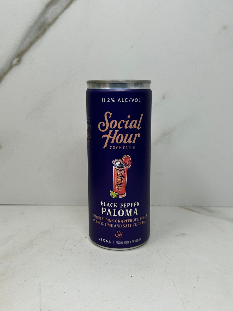 Social Hour, Black Pepper Paloma, 250mL