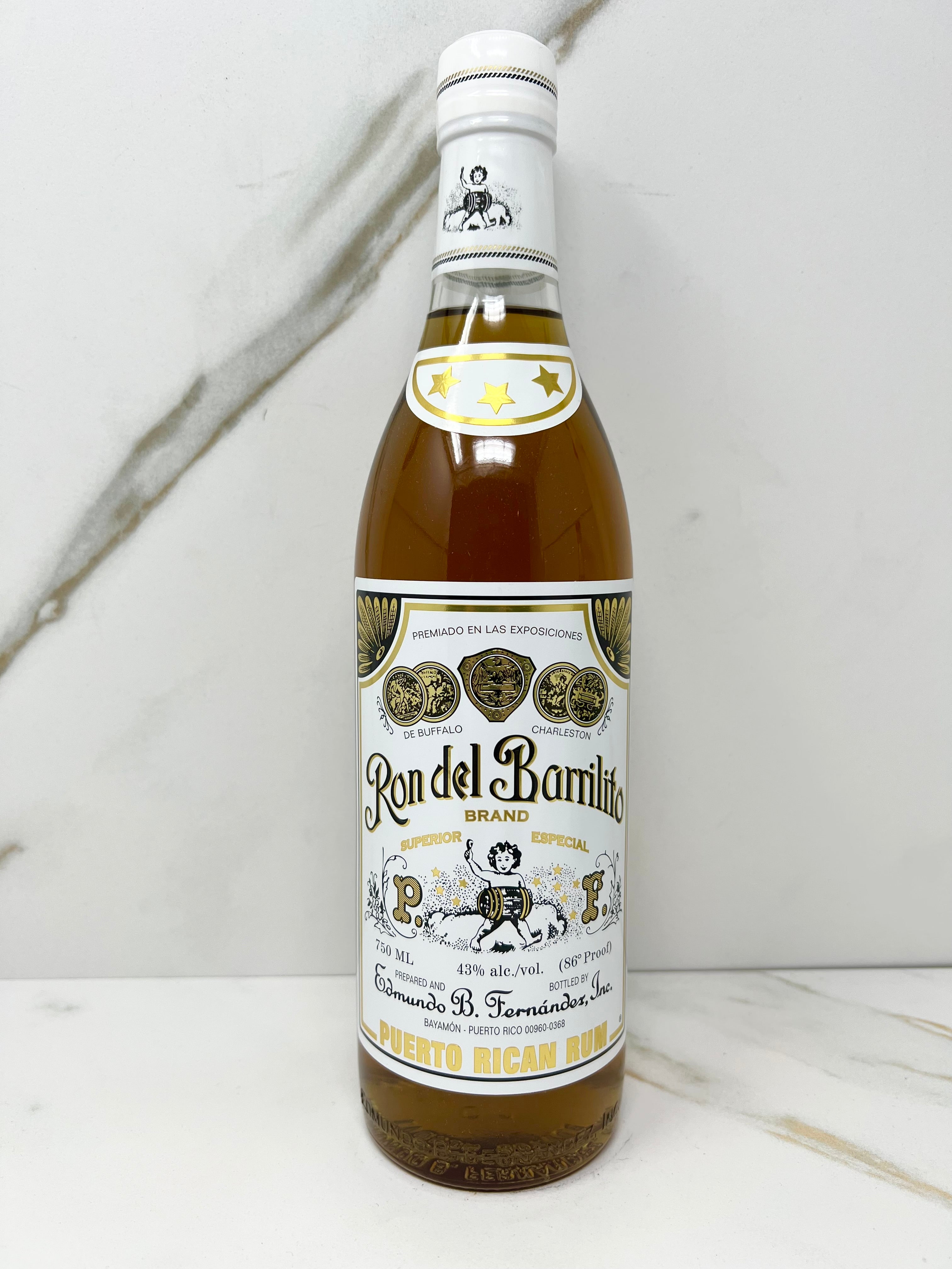 Ron del Barrilito, 3 Star Rum, Puerto Rico, 750mL – DrinkPLG