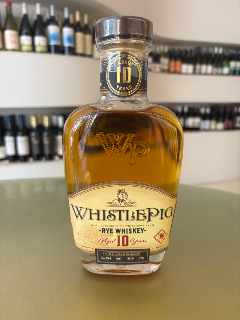WhistlePig 10 Year Small Batch Straight Rye, 375ML, Vermont and Canada