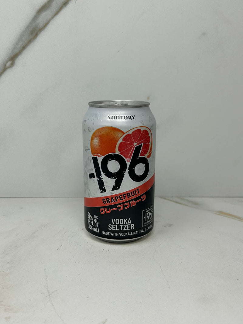 Suntory 196 Vodka Seltzer, Grapefruit, 355ml