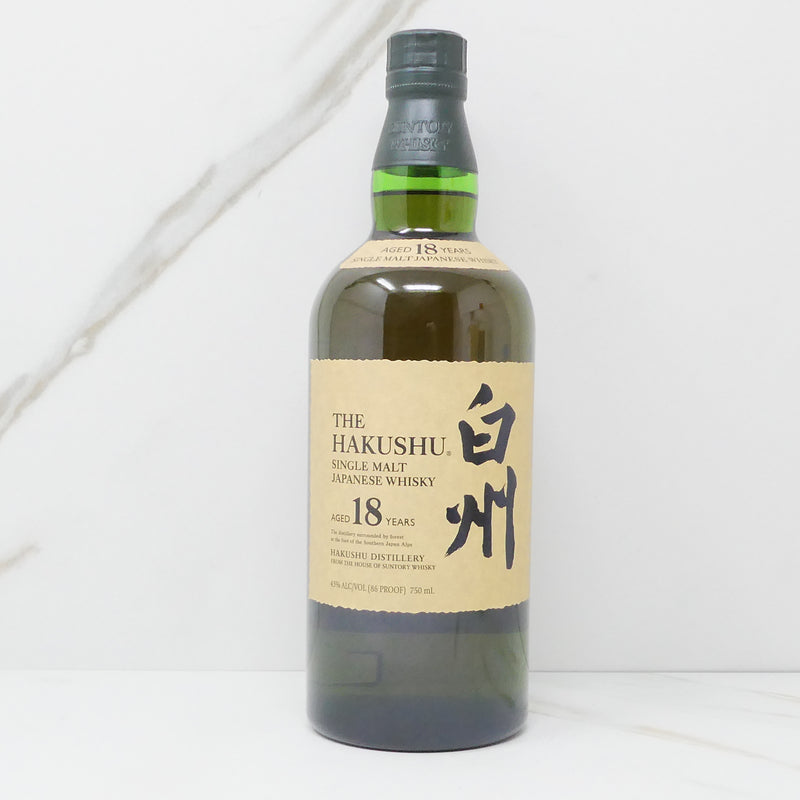 Suntory Whisky The Hakushu 18 Year Single Malt Japanese Whisky, Japan