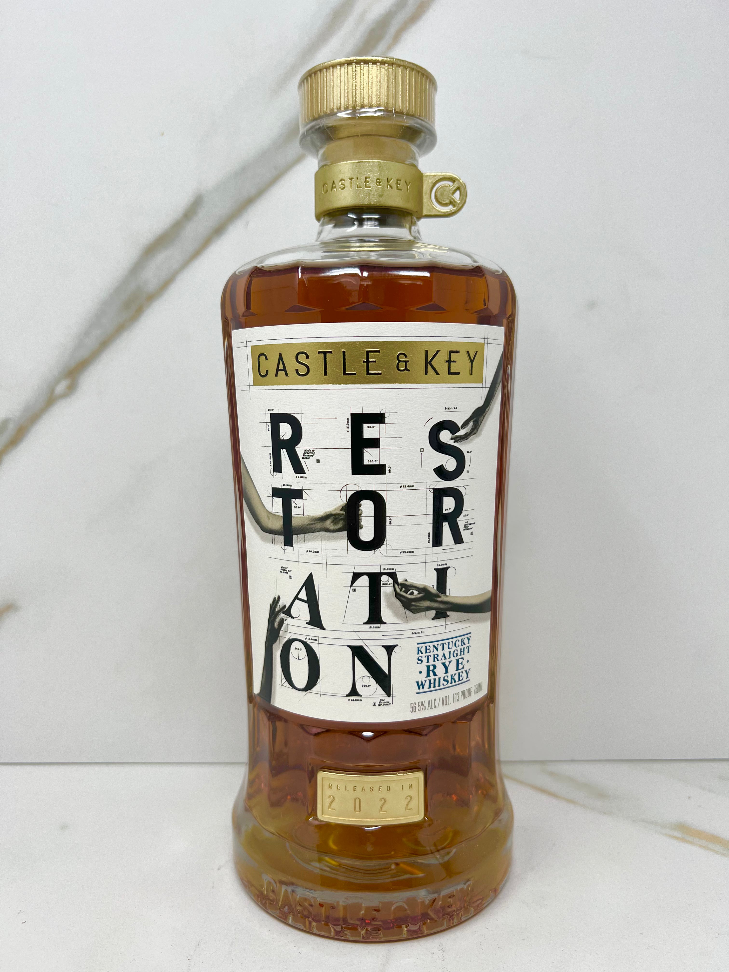 Castle & Key, 'Restoration' Kentucky Straight Rye Whiskey, Kentucky, 7 ...