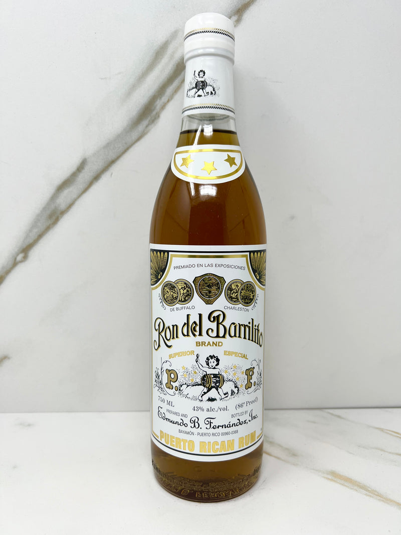 Ron del Barrilito, 3 Star Rum, Puerto Rico, 750mL